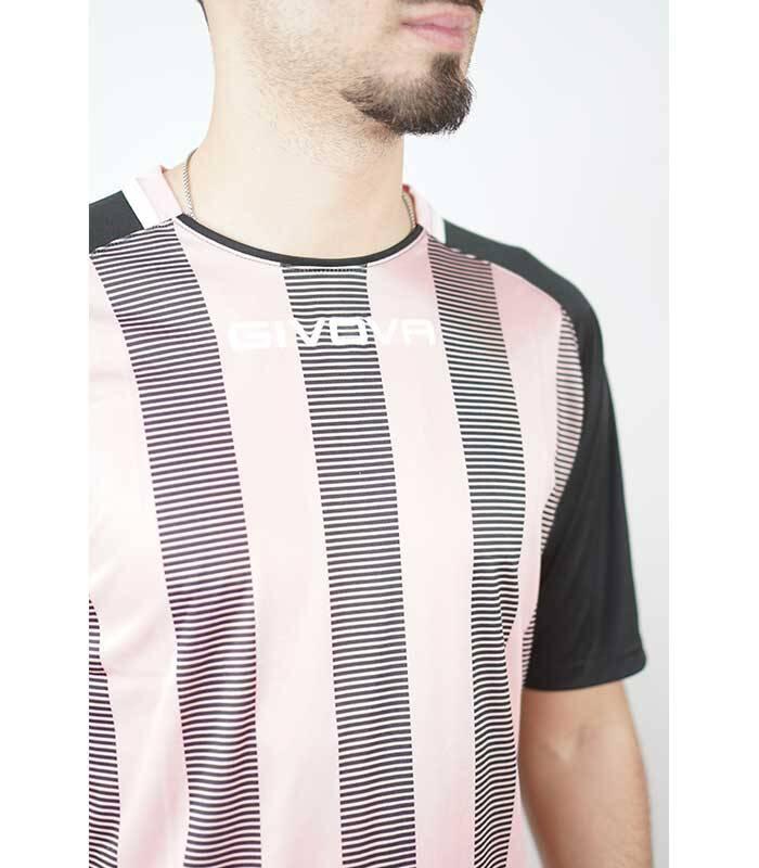 T-shirt uomo givova rosa/nero 2/3