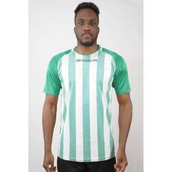 Camiseta de Fútbol Givova Tratto Verde/Blanco Poliéster