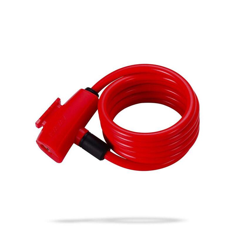 Lucchetto bici QuickSafe Coil Rosso 8x1500 mm