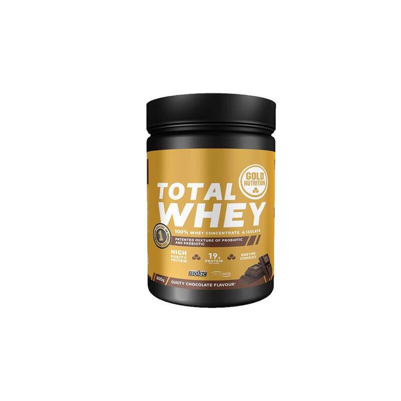 PROTEÍNA DE SORO TOTAL WHEY CHOCOLATE - 800 G Exclusivo Online                      3 cores disponíveis
 42,50€  Preço por quantidade 1634,62€kg GOLD NUTRITION PROTEÍNA DE SORO TOTAL WHEY CHOCOLATE - 800 GVendido e expedido por: Goldnutrition    