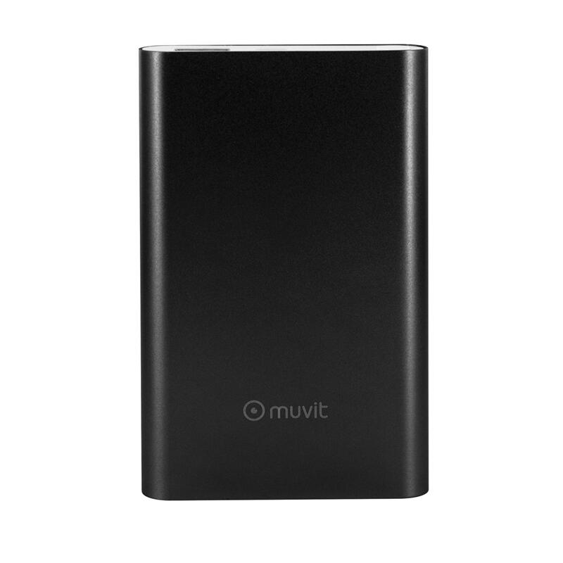 muvit power bank 10000 mAh USB 2A cable USB-Micro USB negro