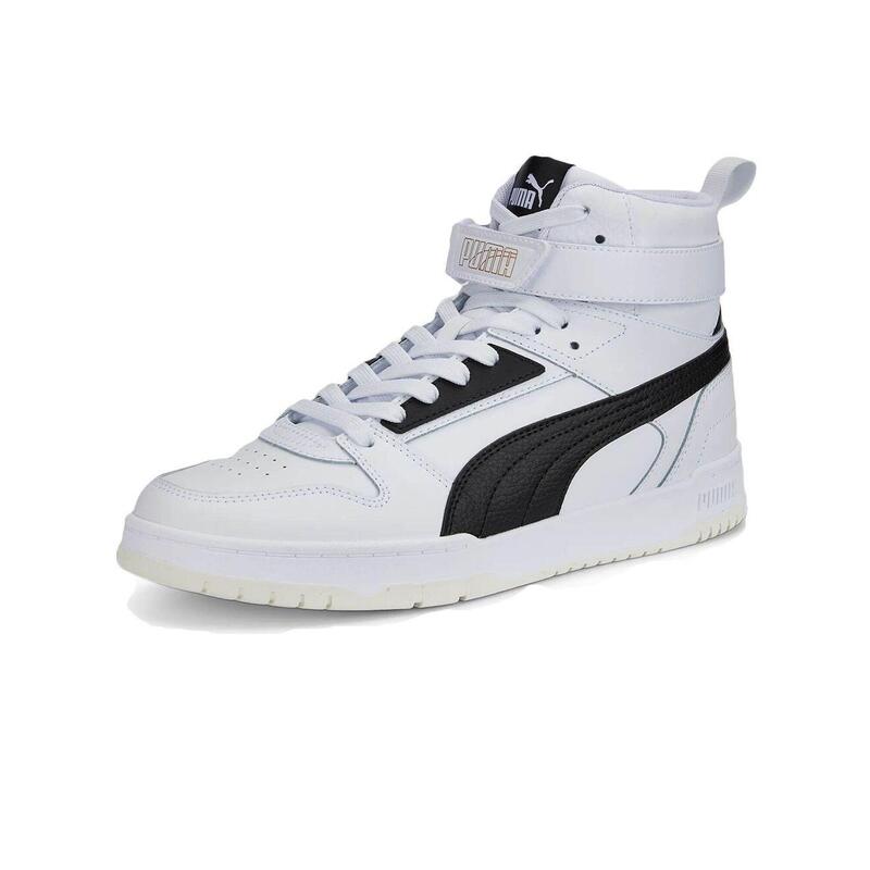 Scarpe uomo basket puma rbd game-pelle-bianco/nero--