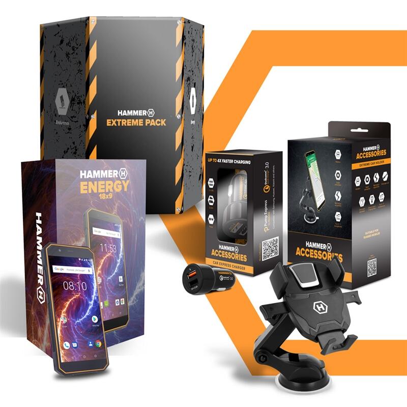 Hammer Extreme Pack Iron 3 LTE 5.5" 3+32GB Black Silver