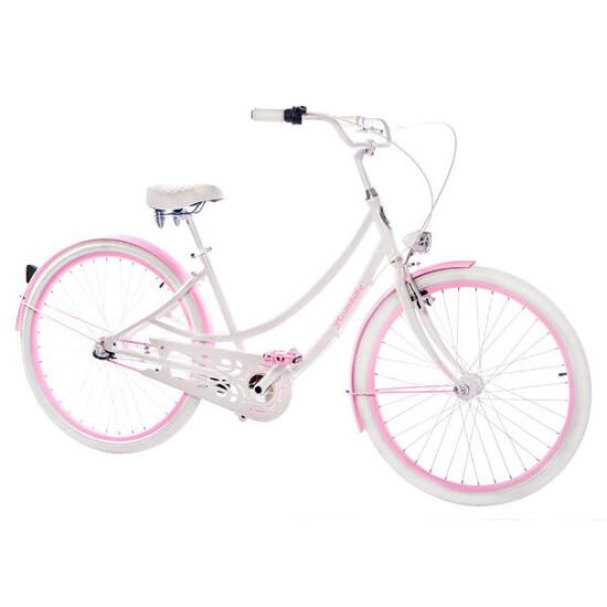 Rower miejski damski Plumbike Donatella Lady 3-biegowy, v-brake, DELITIRE