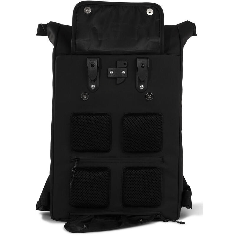 Sac de vélo shopper recyclé Rolltop Backpack 20 litres 34 x 13 x 46 cm - noir