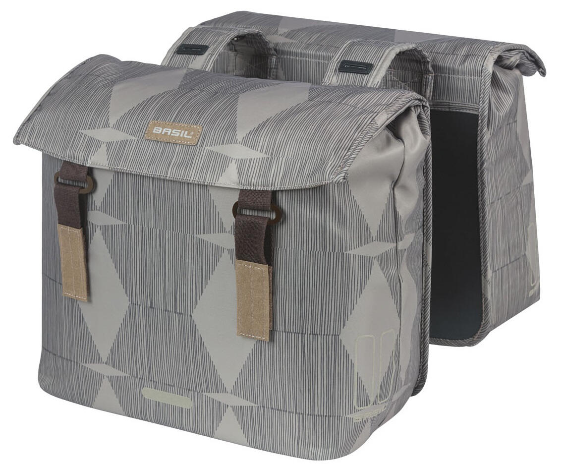 Basil Elegance Double Bicycle Bag, Chateau Taupe, 40-49L 7/7