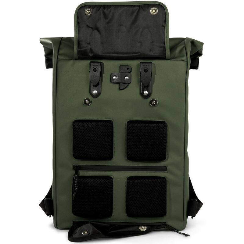 Sac de vélo shopper recyclé Rolltop Backpack 20 litres 34 x 13 x 46 cm - vert