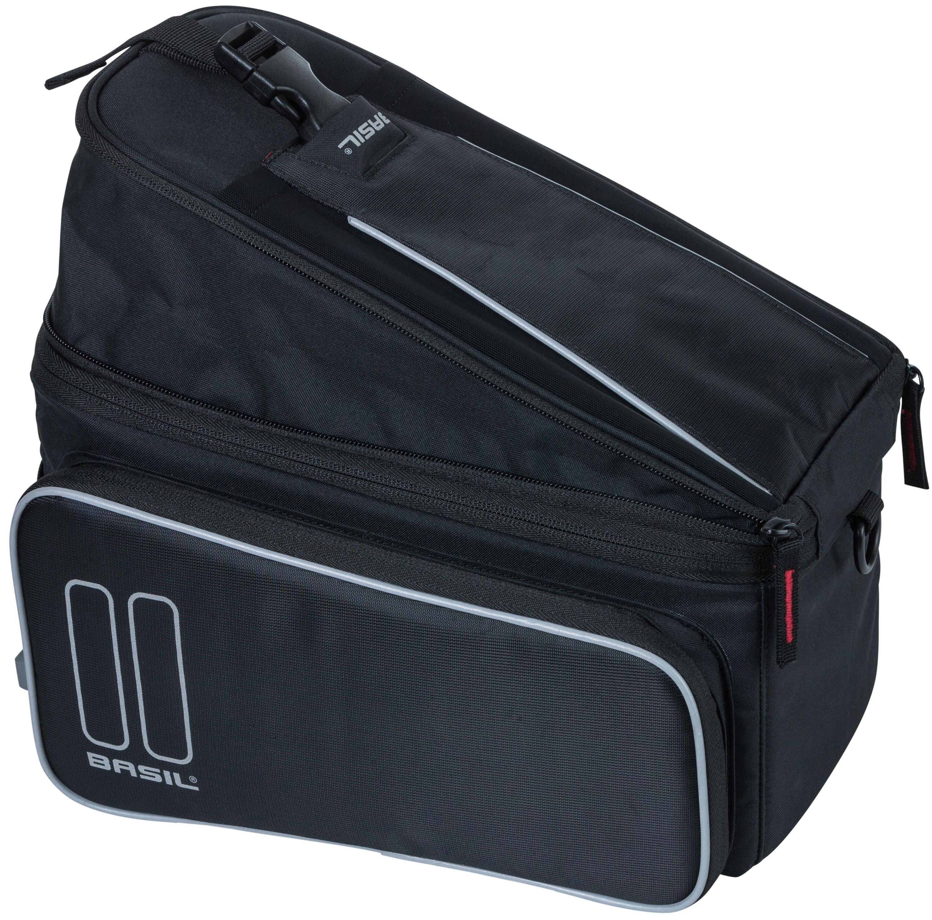 Basil Gepäckträgertasche Sport Design Schwarz, 36x26x43cm, 7-15 ltr, MIK 6/7