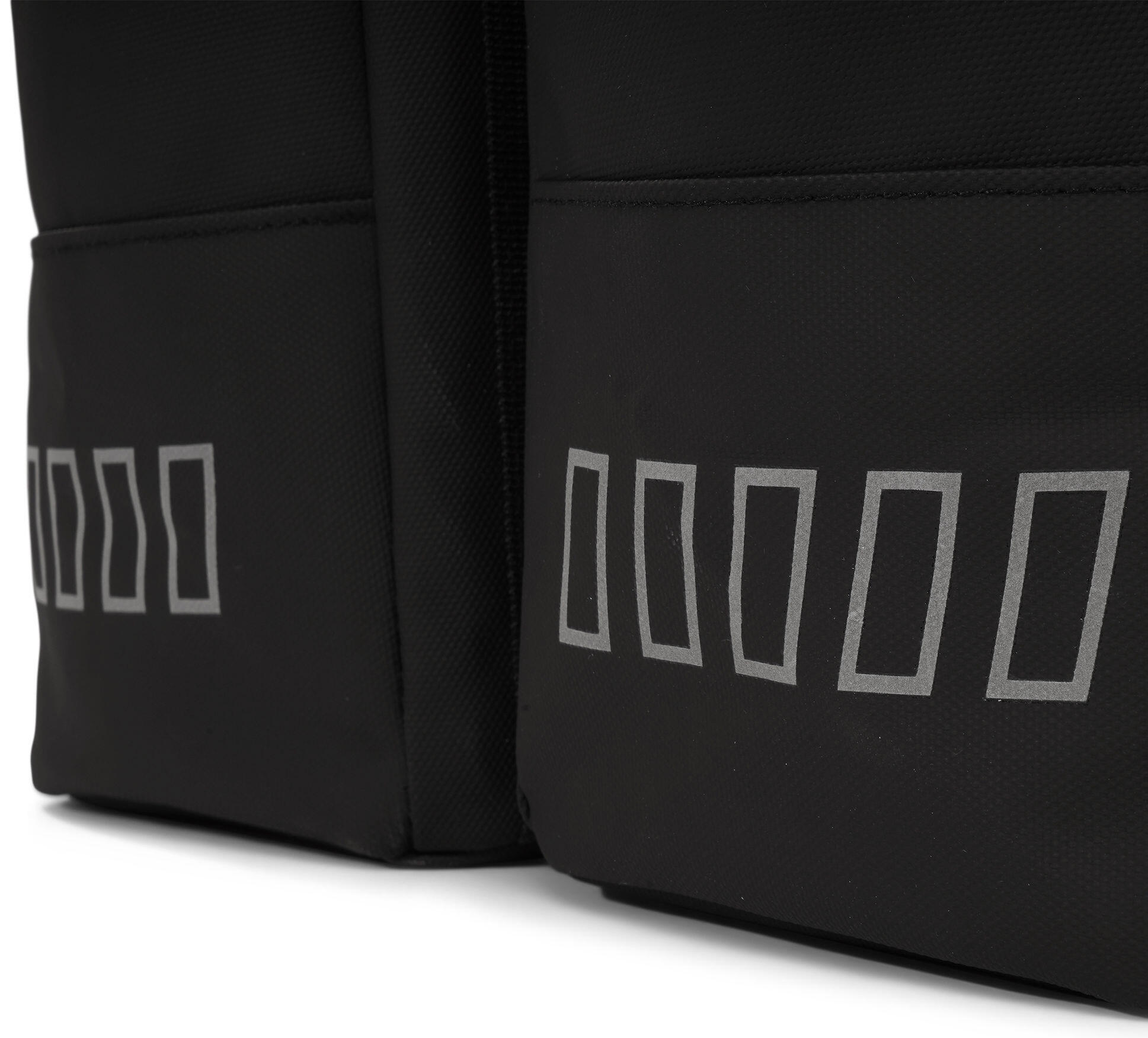 Sacoche vélo double recyclée Rolltop 38 litres 30 x 15 x 42 cm - noir 6/7