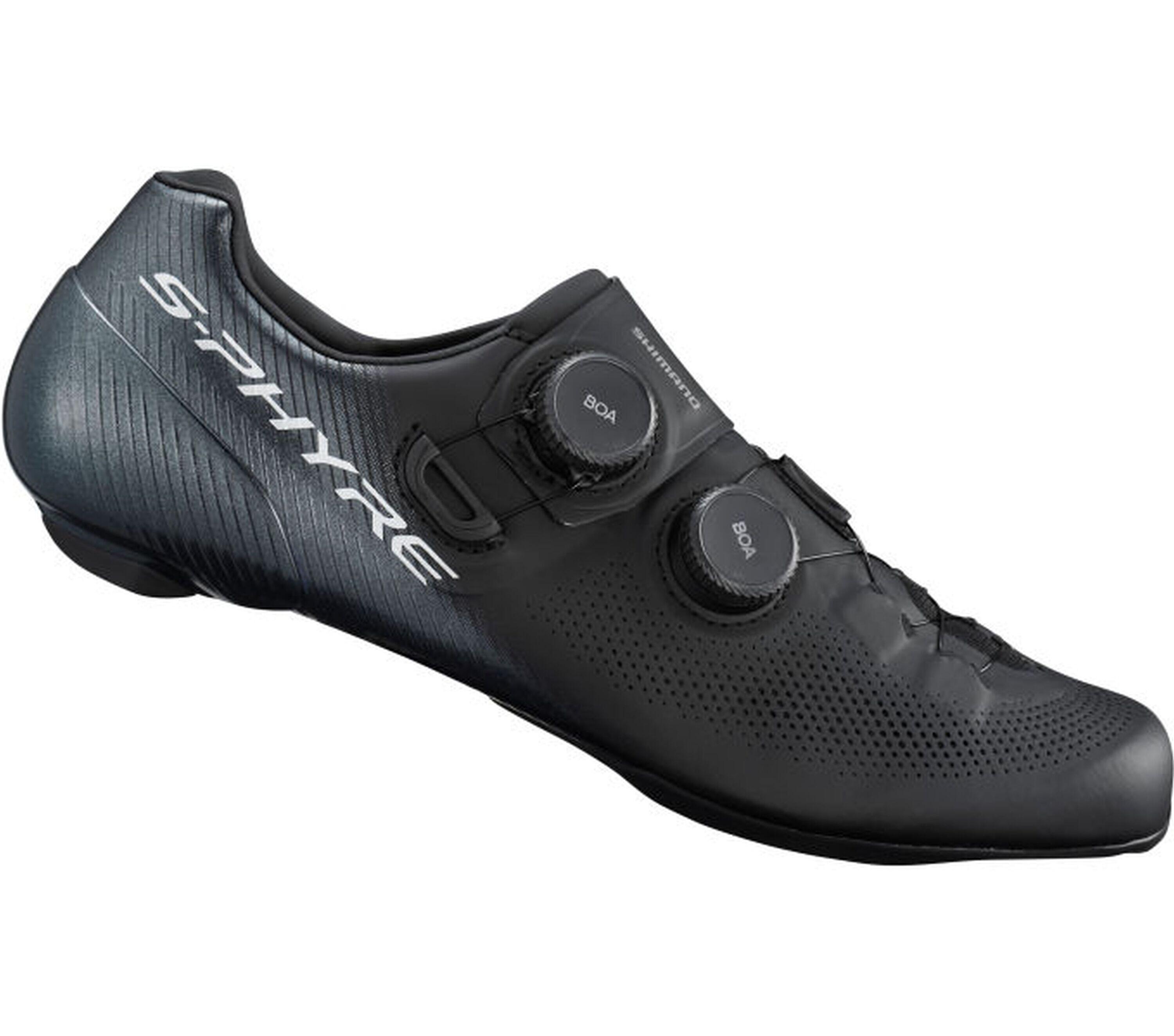 SHIMANO Scarpe da ciclismo per bici da strada RC903 S-PHYRE, nero WIDE