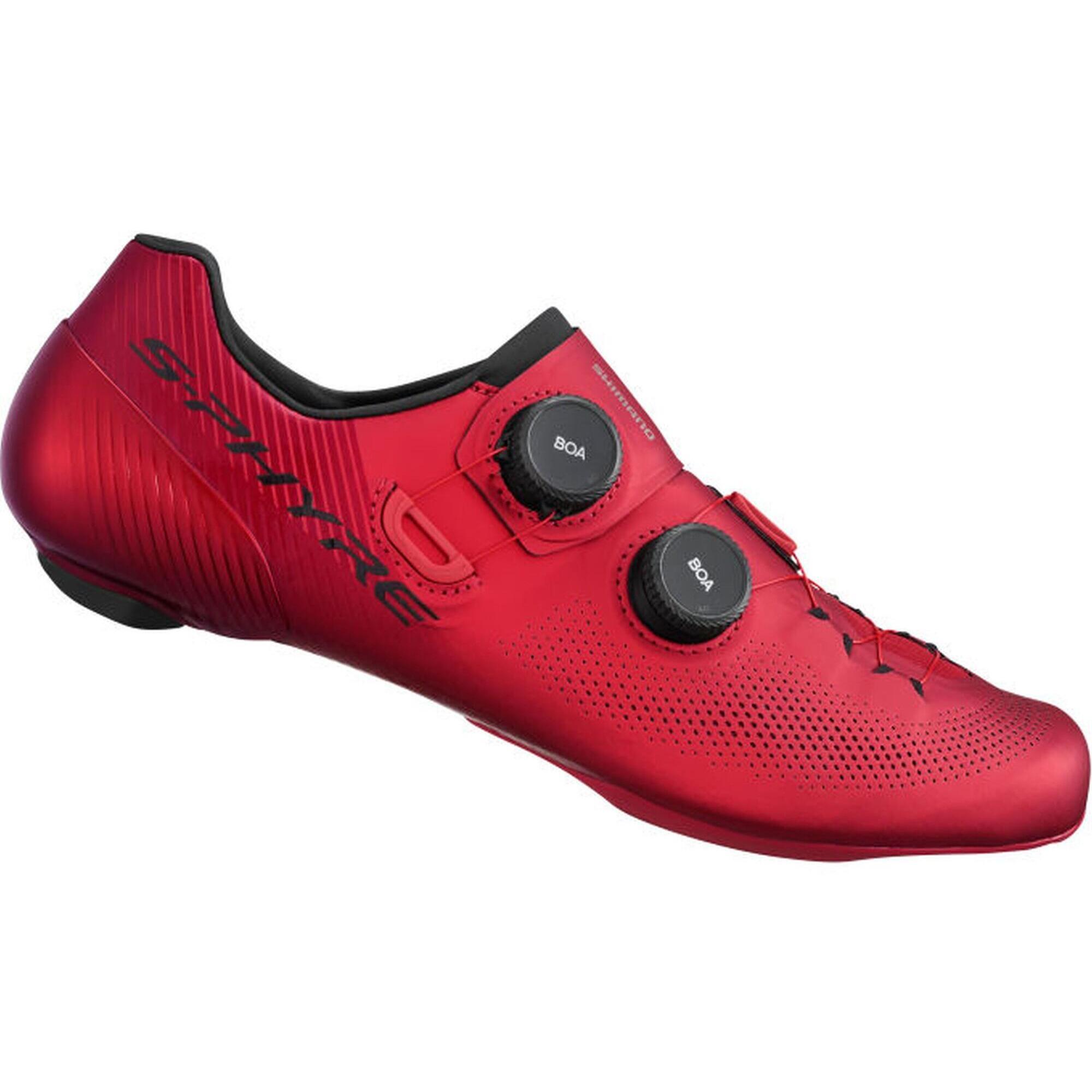 Shimano - Chaussures De Vélo De Course Rc903 S-phyre, Red Wide - Chaussures De Vélo - Rouge - 47 - Decathlon
