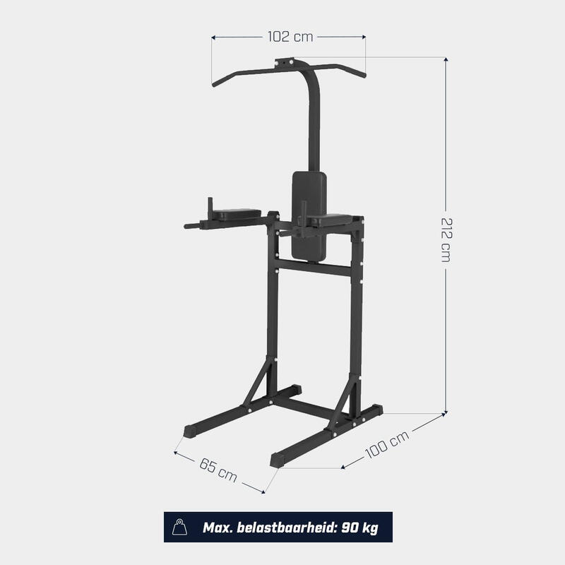 Silla Romana Musculación Gorilla Sports Negro