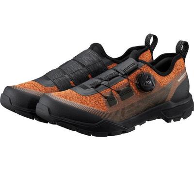 Zapatillas de ciclismo Shimano Ex7 Naranja/Negro