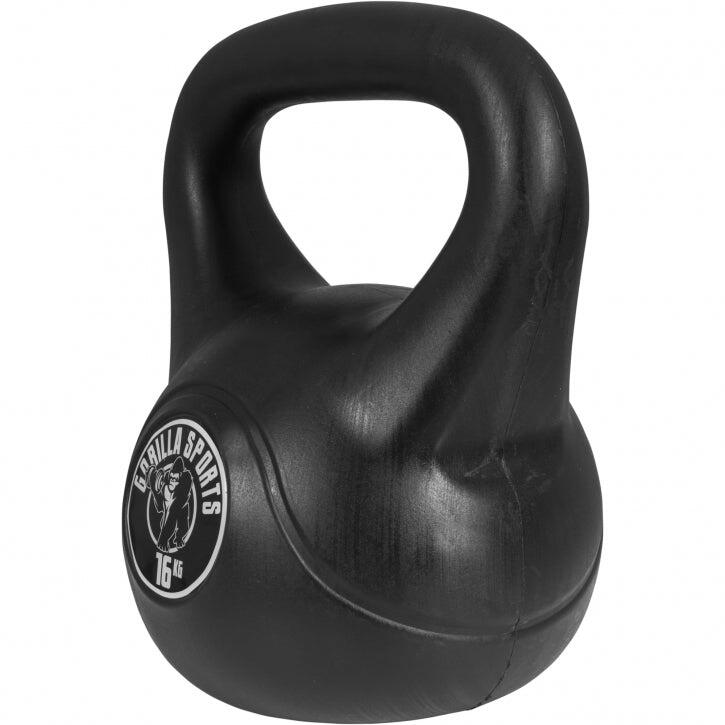 Gorilla Sports Kettlebells - Kunststof - 12 kg & 16 kg - Set van 2 5/5
