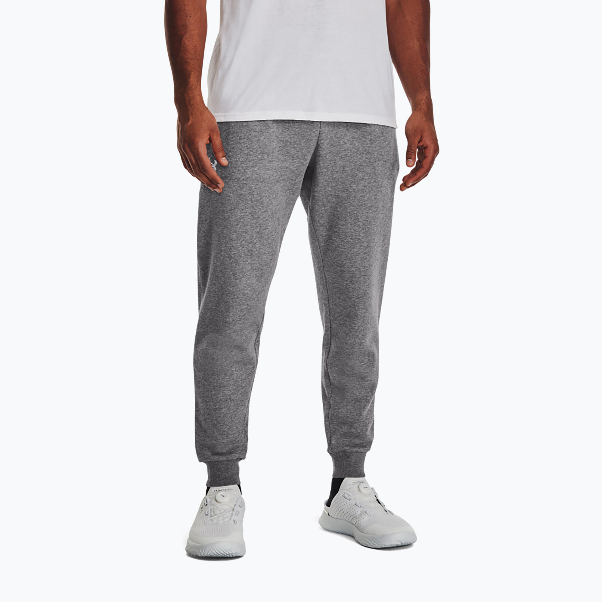Pantaloni Tuta Ua Rival Fleece Under Armour Per Uomo Grigio 5/6