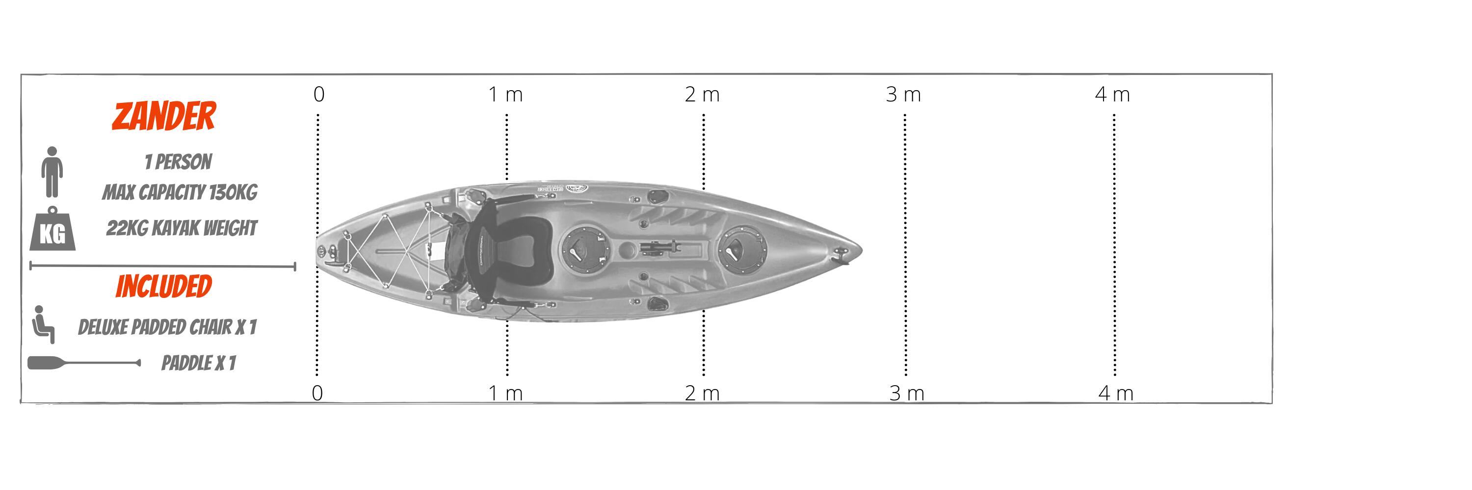 Cambridge kayaks Manta Sit on Top Fishing Kayak 4/4