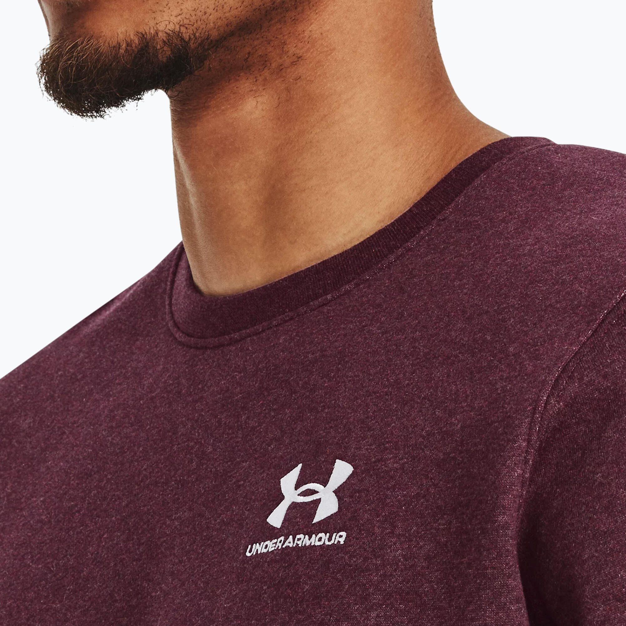 Under Armour Essential fleece herensweater met ronde hals 3/5