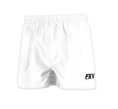 Witte force 2 rugby short voor kinderen fxv