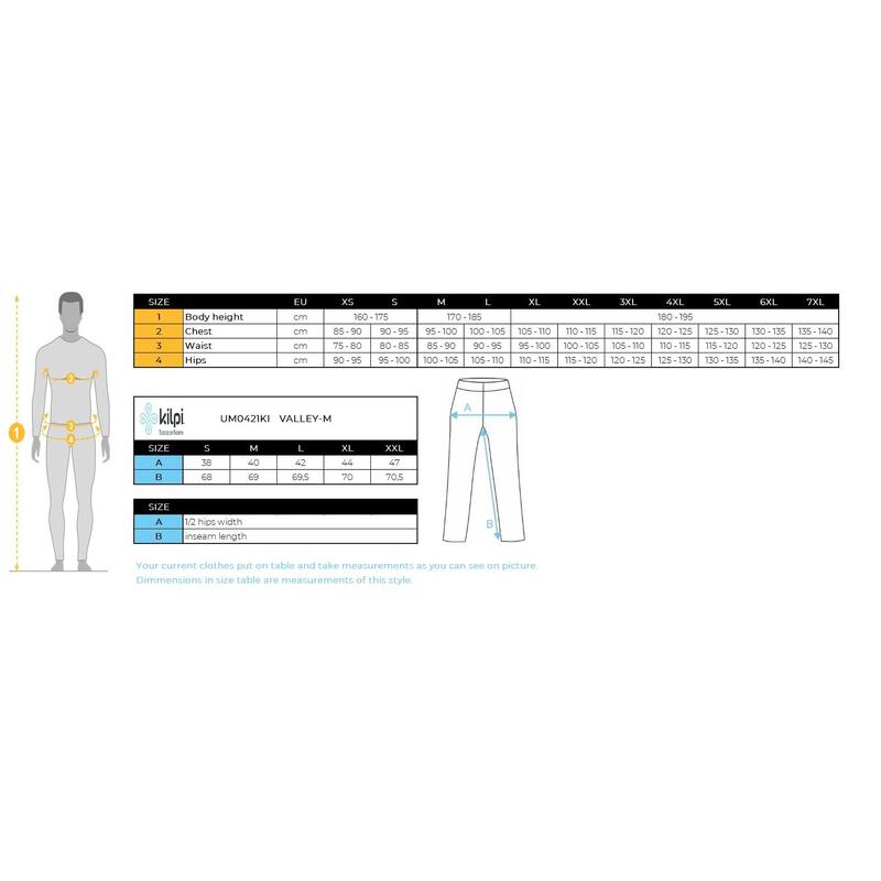 Męskie spodnie rowerowe Kilpi VALLEY-M