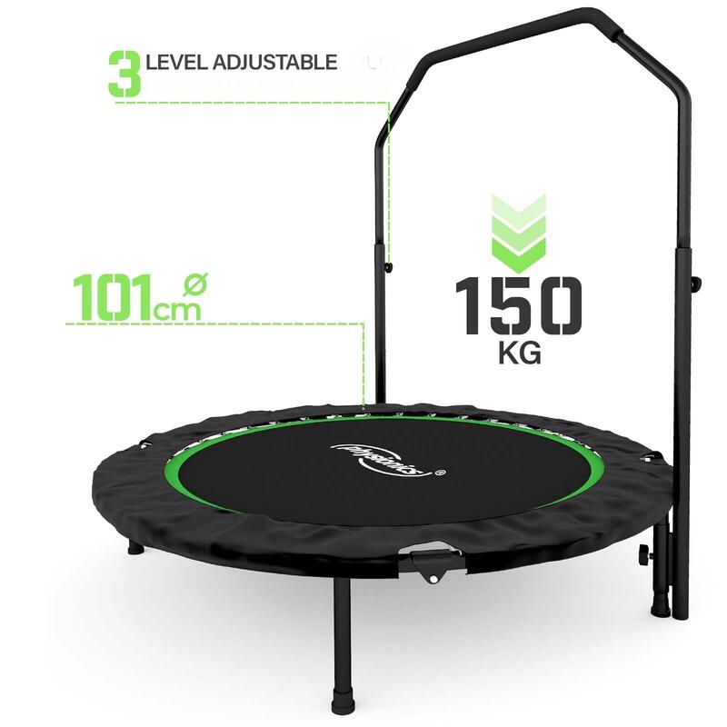 Physionics Diamètre du manche du trampoline de fitness 101 cm