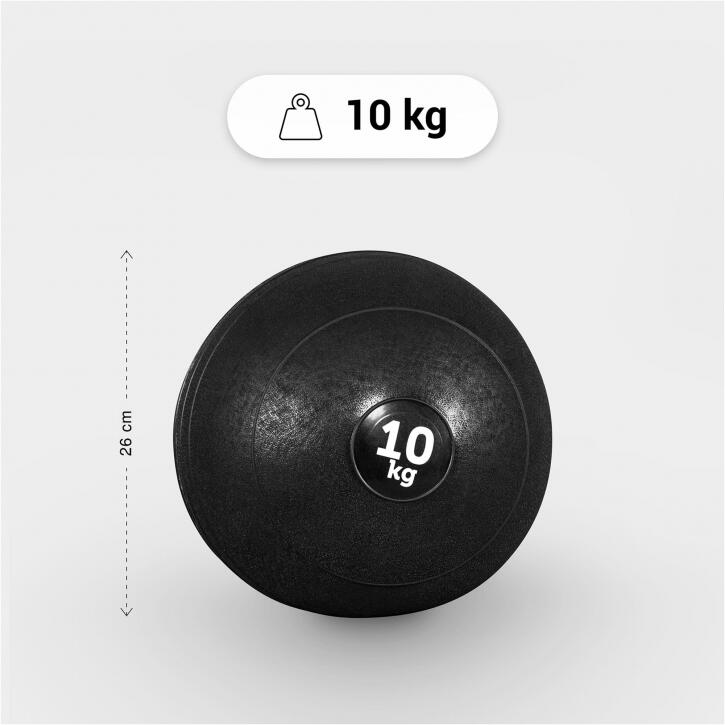 Slam Ball Set - 25 kg - 2 Trainingsballen - Slijtvast - Zwart