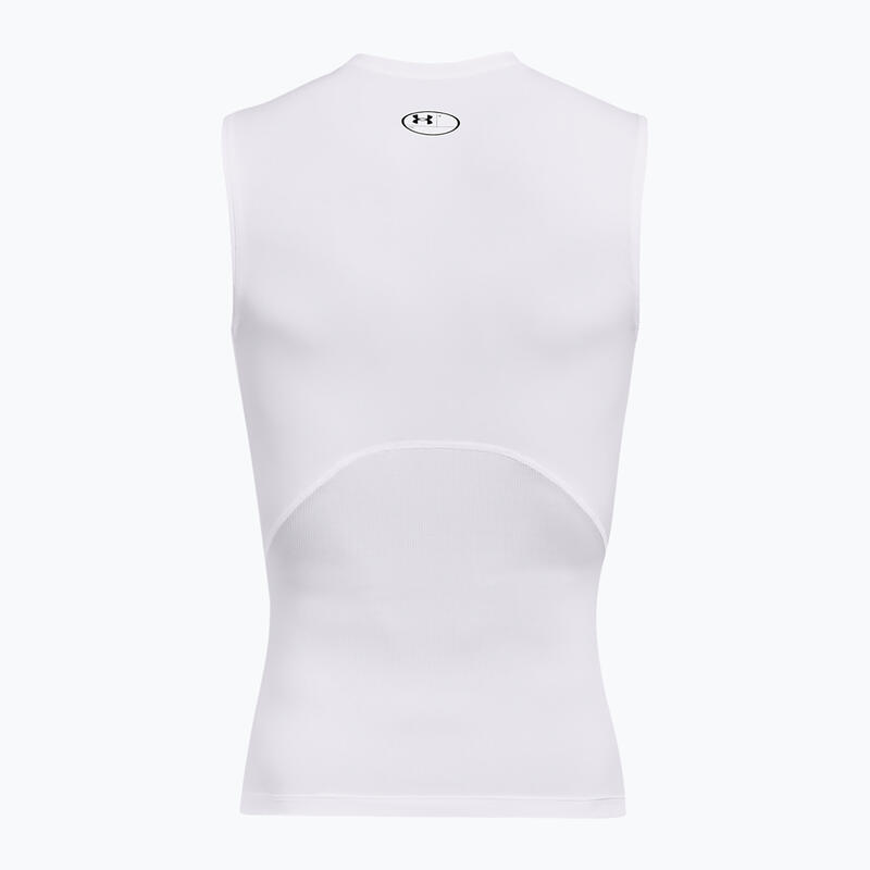 Camiseta Sin Mangas Lycra Heatgear Under Armour Blanco