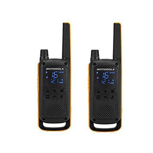 WalkieTalkie Pack 2 pcs Lanterna integrada IPX4 Motorola T82 Extreme