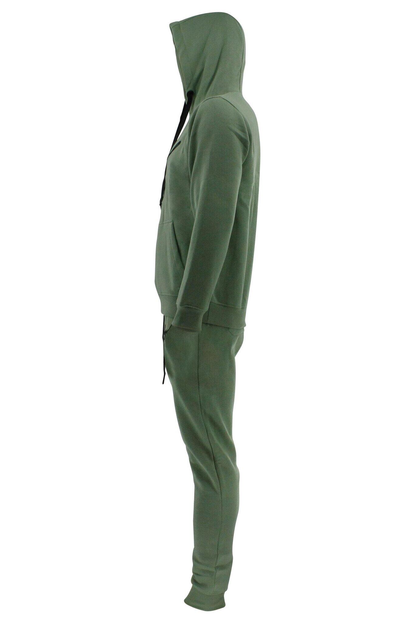 Joggingpak Hoodie Heren/Dames Signature Milano Olive Fitness en Hardlopen 3/5
