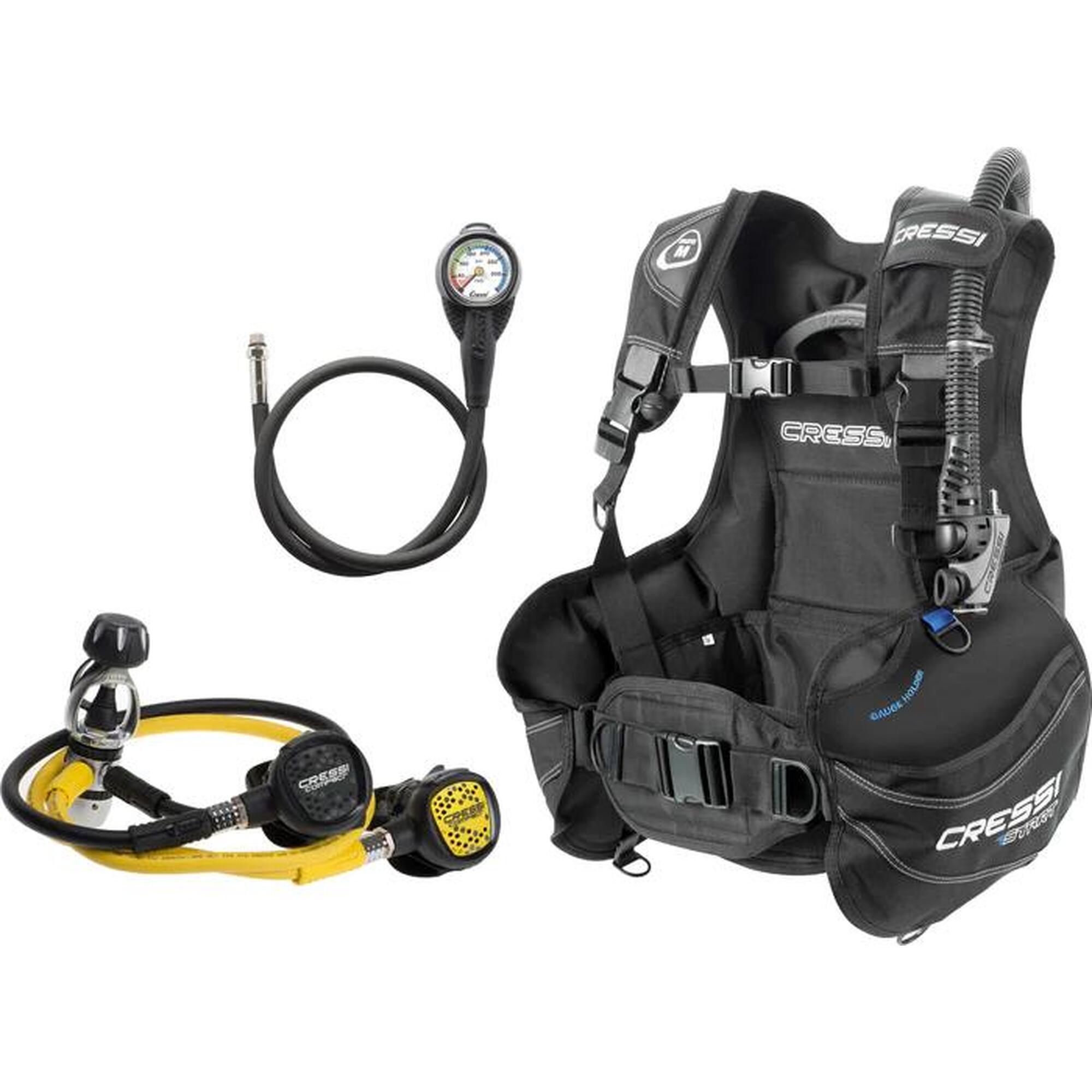 Start Scuba Set Scuba Diving Equipemt Set - Black