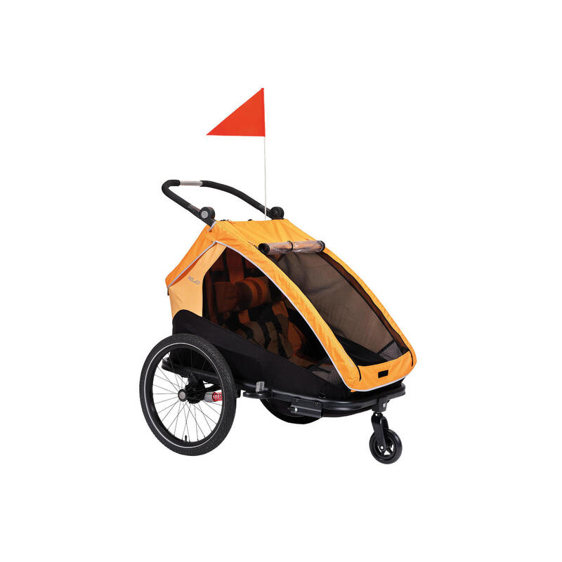 XLC Remorque vélo pour enfant DUO S BS-C10, marigold