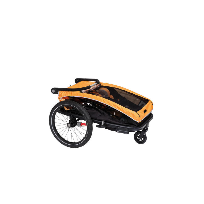 XLC Remorque vélo pour enfant DUO S BS-C10, marigold