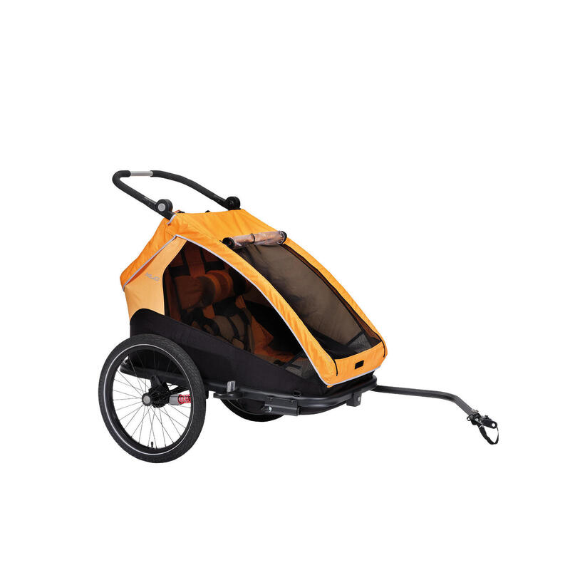 XLC Remorque vélo pour enfant DUO S BS-C10, marigold     À partir de 63110€ 67350€ -6%    * La vente débute le 03/07/2025    XLC XLC Remorque vélo pour enfant DUO S BS-C10, marigoldVendu exclusivement en ligne   