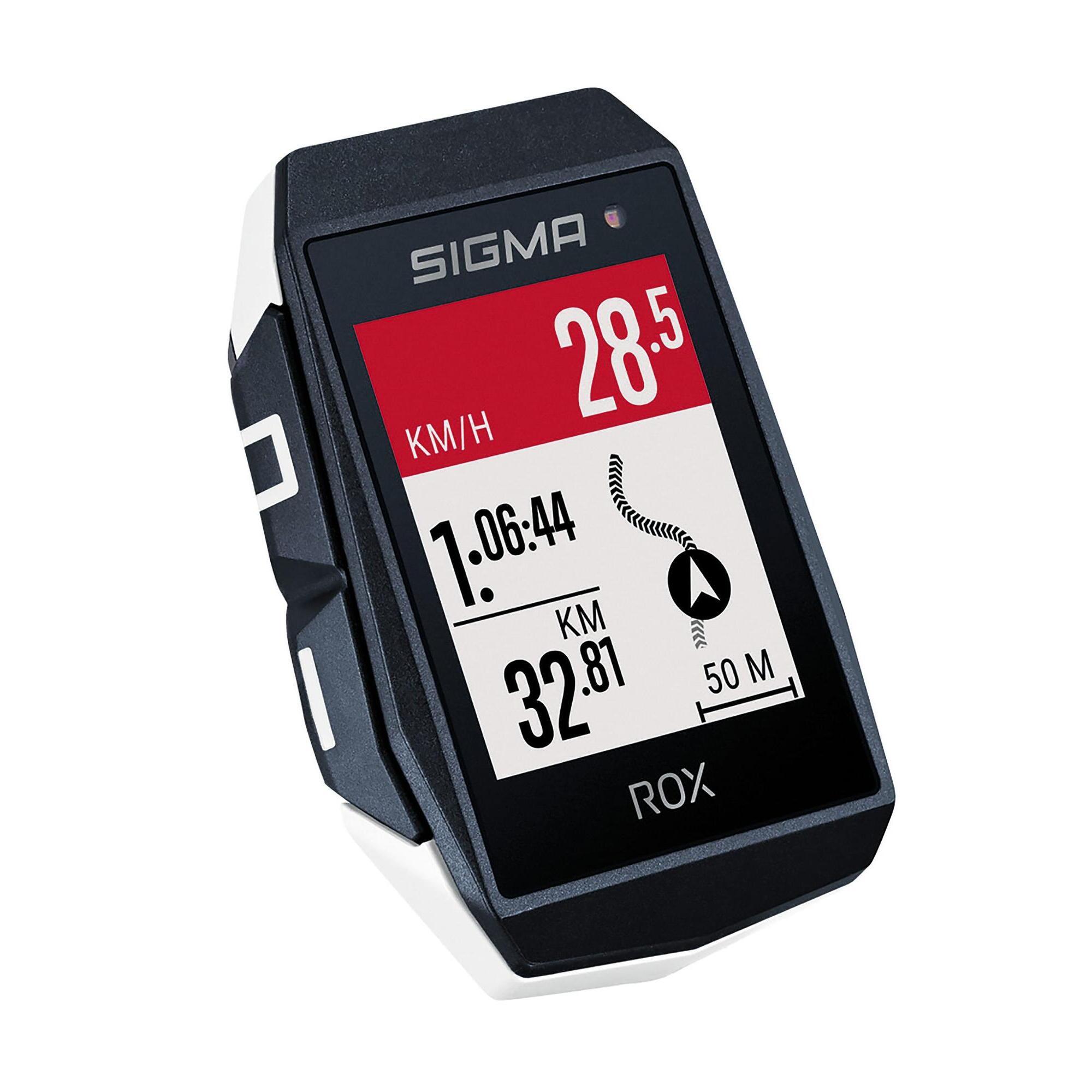 Sigma ROX 11.1 EVO GPS SW / Bianco Standard Direering Standard + Cavo dati USB-C