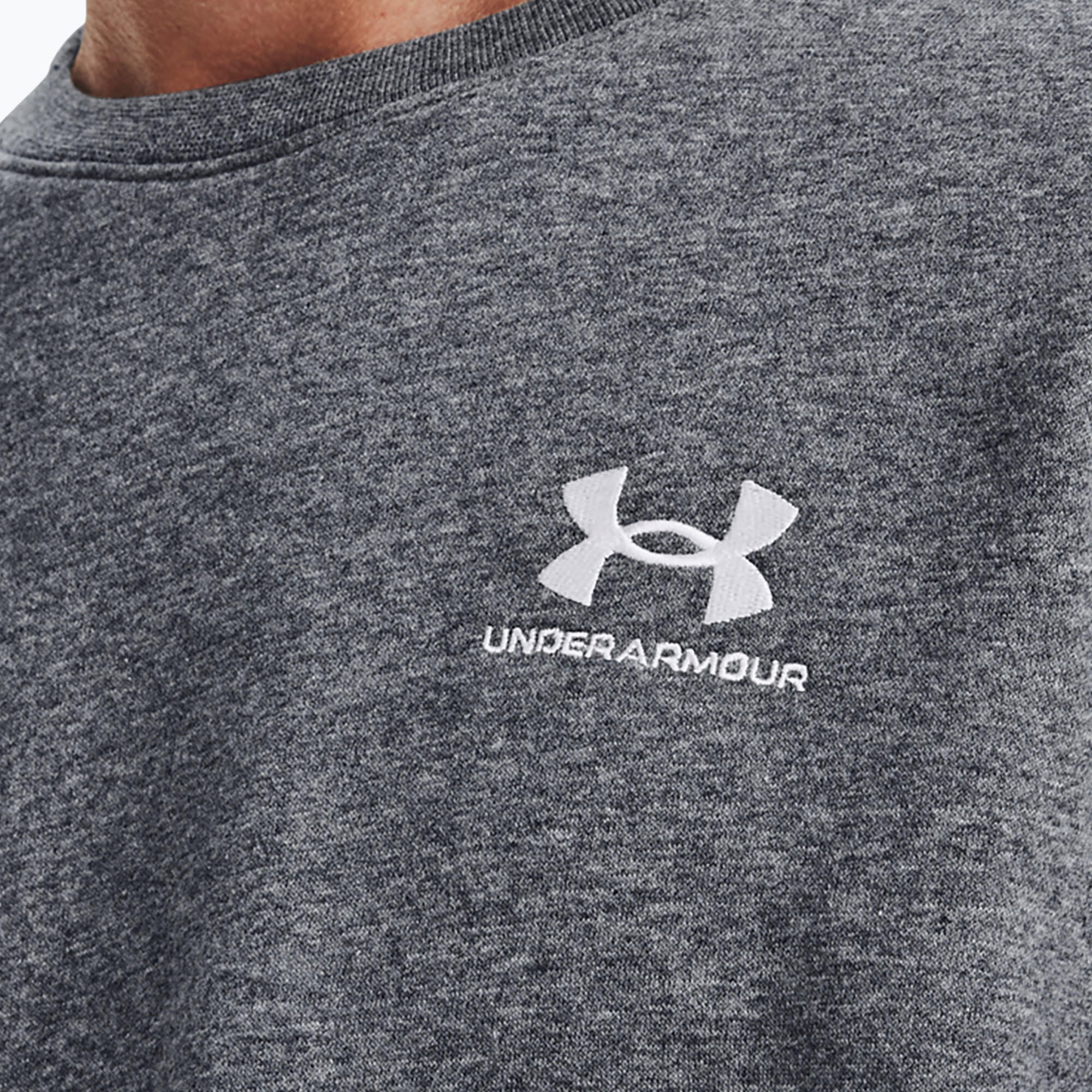 Hommes Under Armour Essential Fleece Crew Sweatshirt 3/5