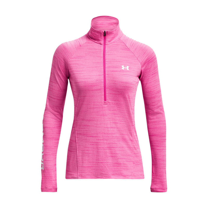 Under Armour Sudadera con cremallera media Evolved Core Tech para mujer