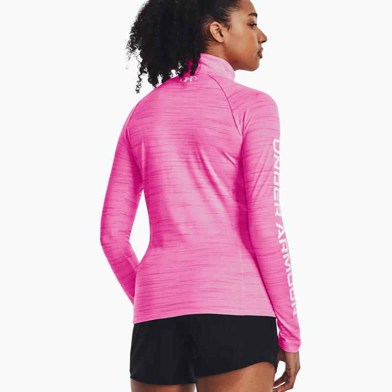 Under Armour Sudadera con cremallera media Evolved Core Tech para mujer