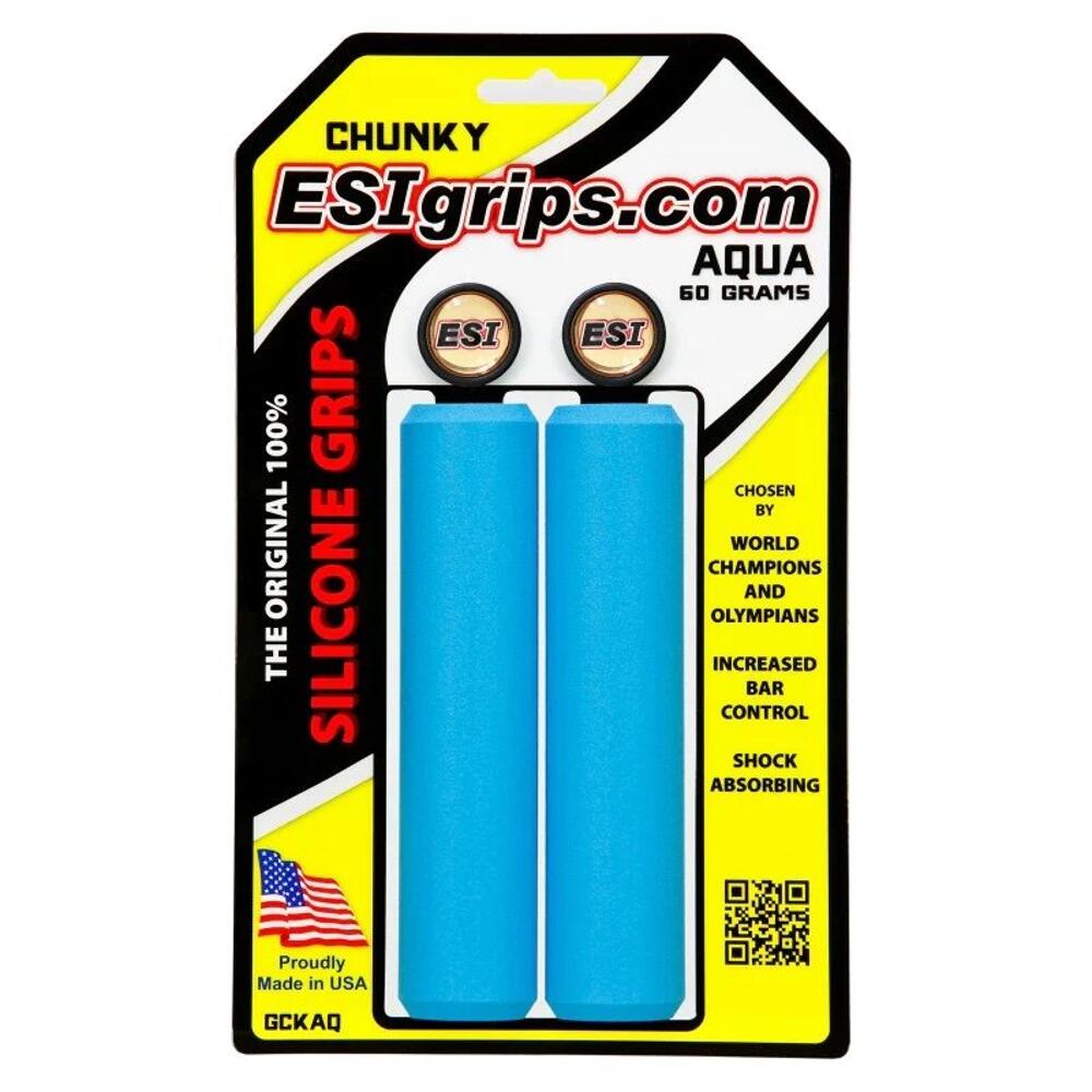 Puños Chunky BTT 60gr ciclismo Amarillo Esigrips 2/3