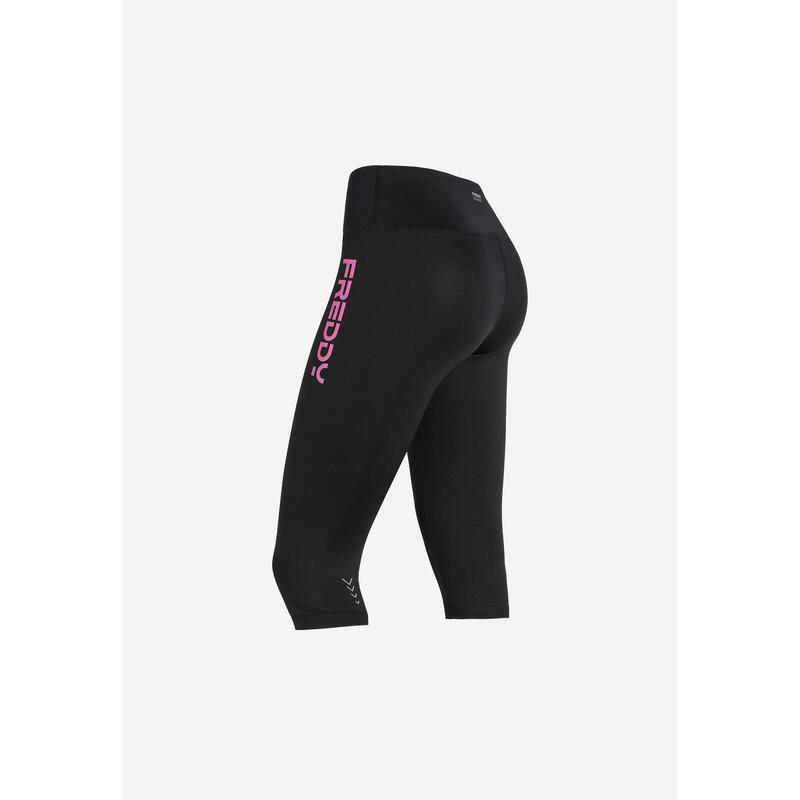 Leggings Superfit corsaro vita alta con logo colorato