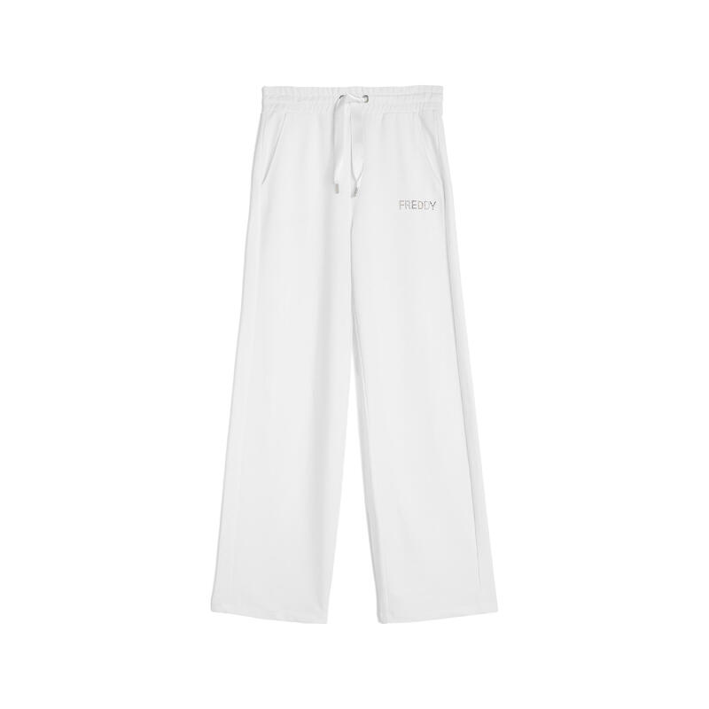 Pantalon droit pour femmes en molleton de coton modal