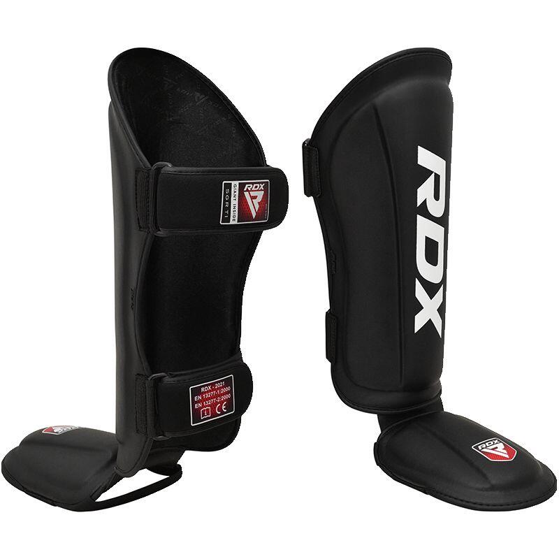 Protectie tibie Rdx T1, piele, Negru, M