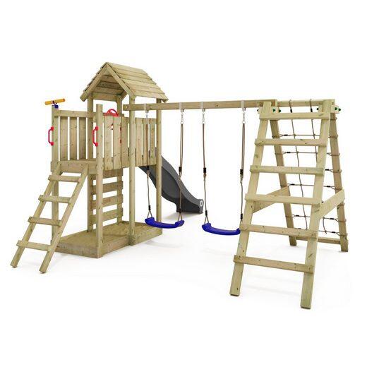 Tour de jeux RocketFlyer avec balançoire & toboggan anthracite 2/7
