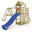 Spielturm RocketFlyer mit Schaukel & blauer Rutsche