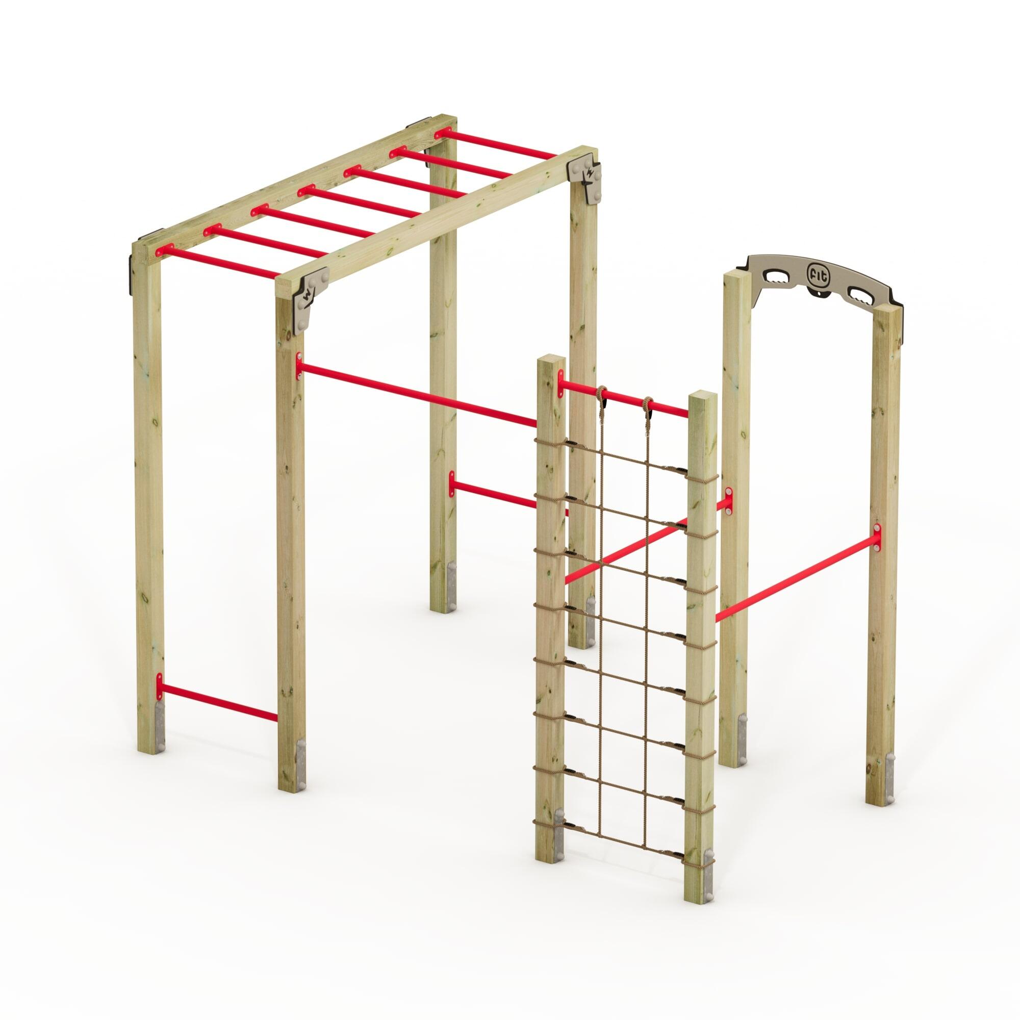 FIT Base 820 - Fitnessapparatuur voor buiten - rood 4/7
