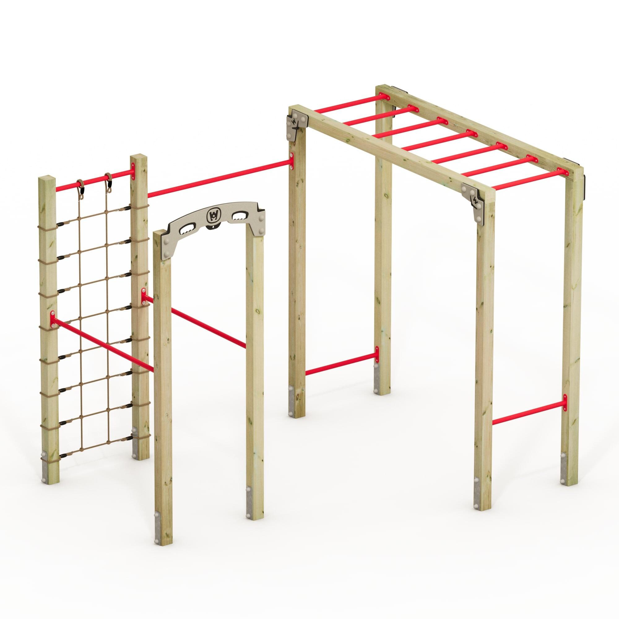 Wickey - Fit Base 820 - Appareil De Fitness De Plein Air - Rouge - Barre De Traction - Rouge - Taille Unique - Decathlon