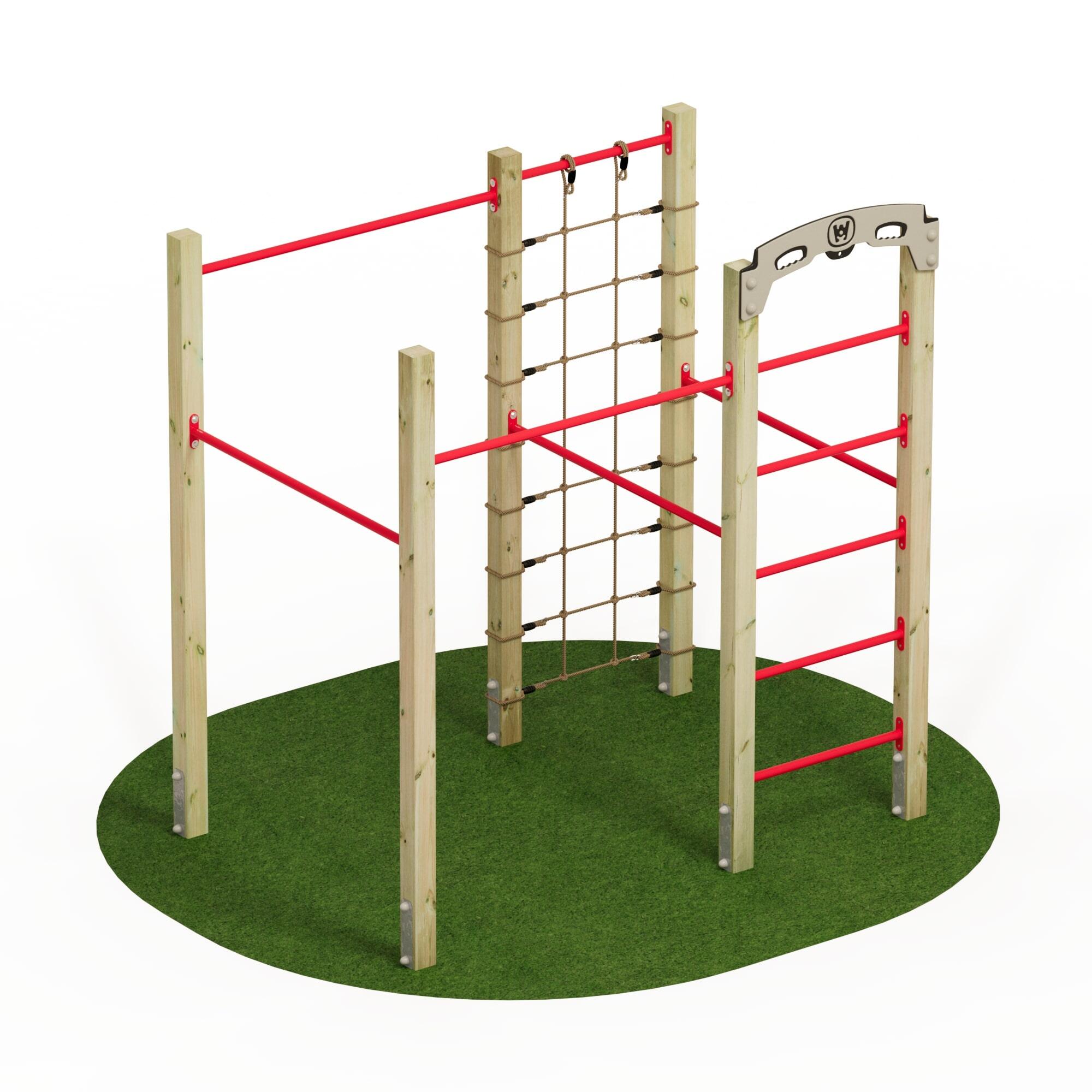 FIT Base 625 - Appareil de fitness de plein air - rouge 5/7