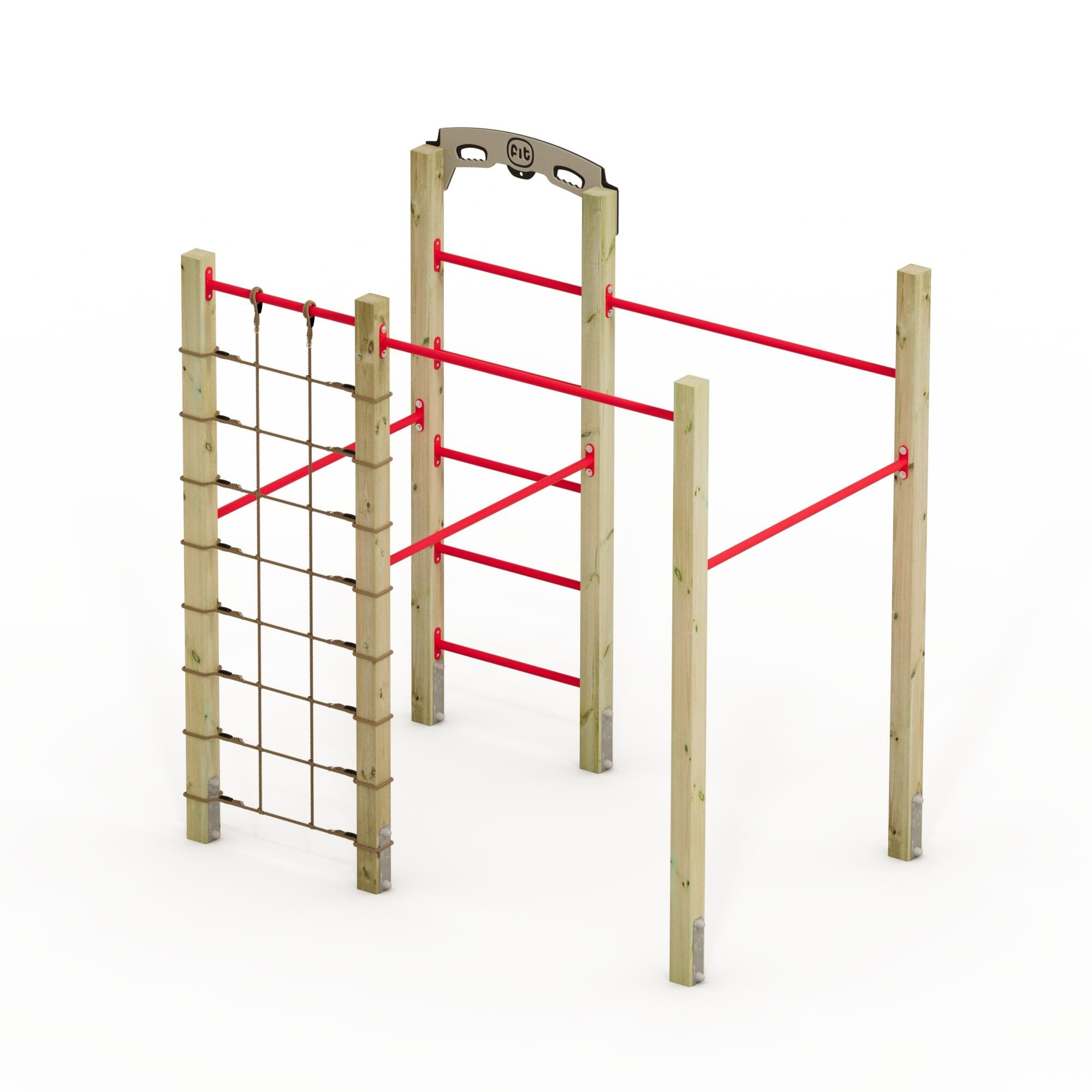 FIT Base 625 - Appareil de fitness de plein air - rouge 4/7