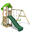 Tour de jeux KiwiKey avec balançoire & toboggan vert