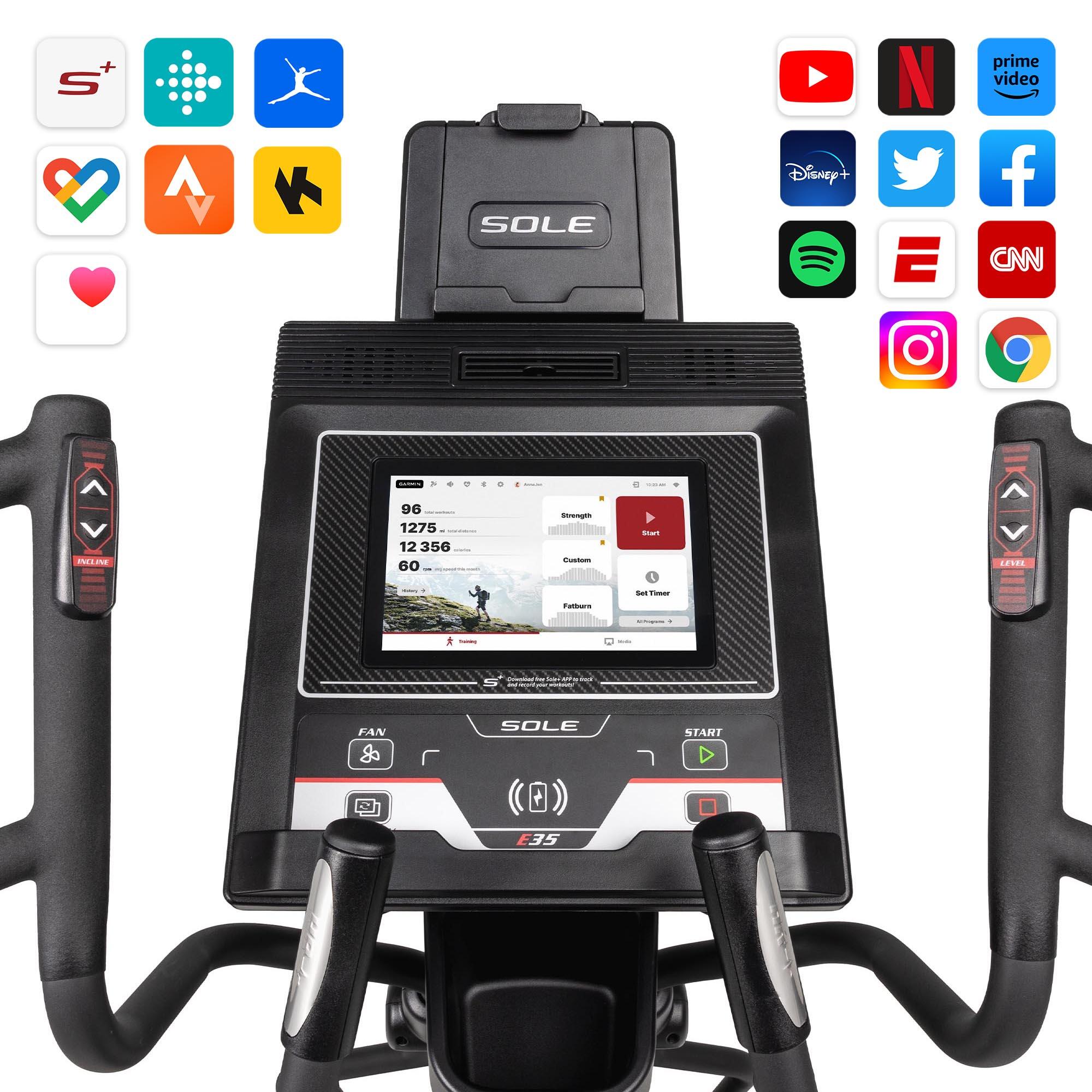 Sole Fitness E35 Elliptical Cross Trainer SOLE Decathlon