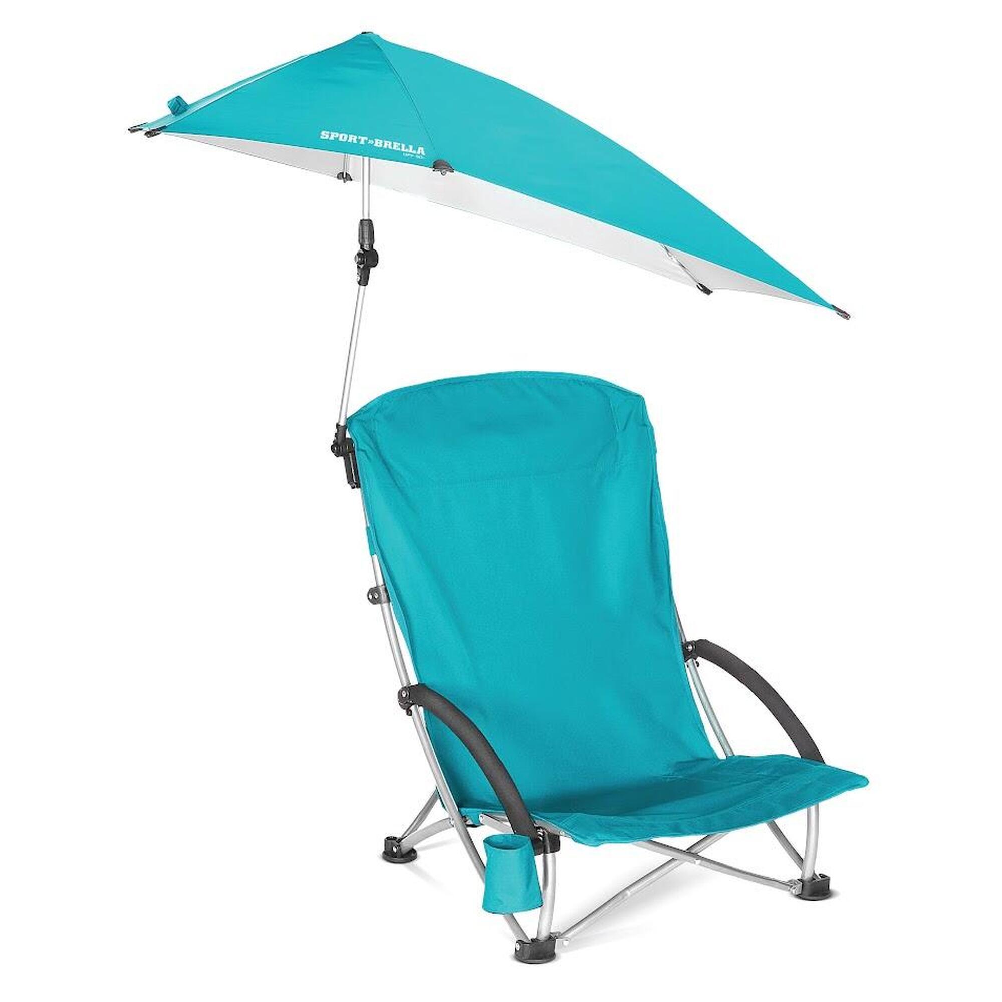 Silla de playa: Confort con malla refrescante, protección solar UPF 50+