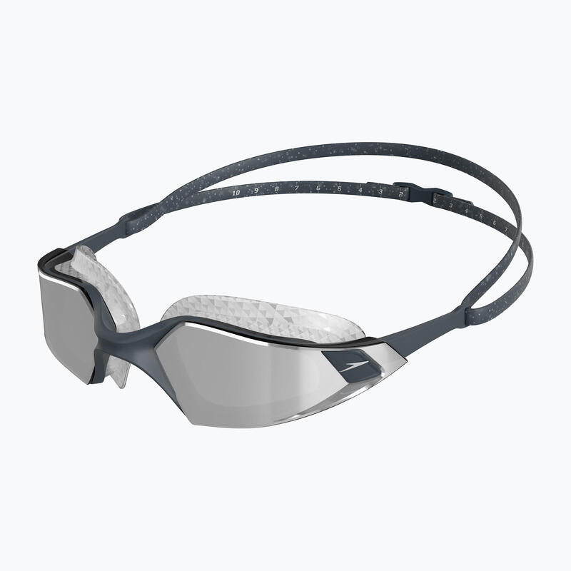 Speedo Aquapulse Pro Mirrored Goggles - Cinzento Óxido / Prata